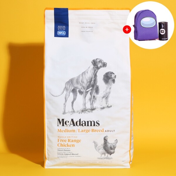 아르깡시엘,맥아담스 방목 치킨 중대형견 사료 10kg