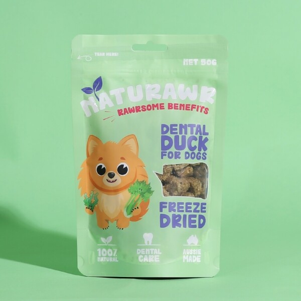 아르깡시엘,내츄로어 강아지 동결건조 간식 덴탈 덕 50g