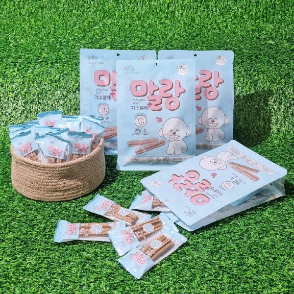 아르깡시엘,아스쿠 말랑 가수분해 덴탈츄 강아지껌 15개입