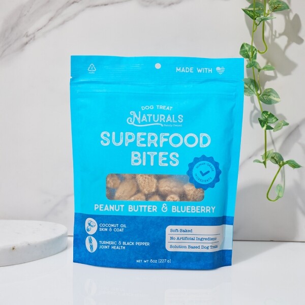 도그트릿 강아지 저알러지 항산화 피넛버터 블루베리 바이트 227g